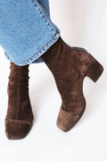 Gemma | Square Toe Heeled Boots