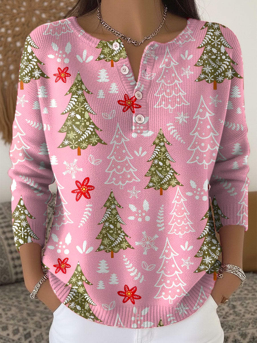 Abby | Festive Button-Up Christmas Sweater