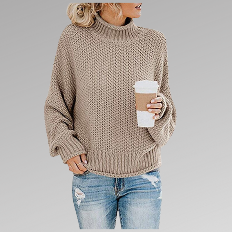 Braelyn | Pullover Sweater with High Collar