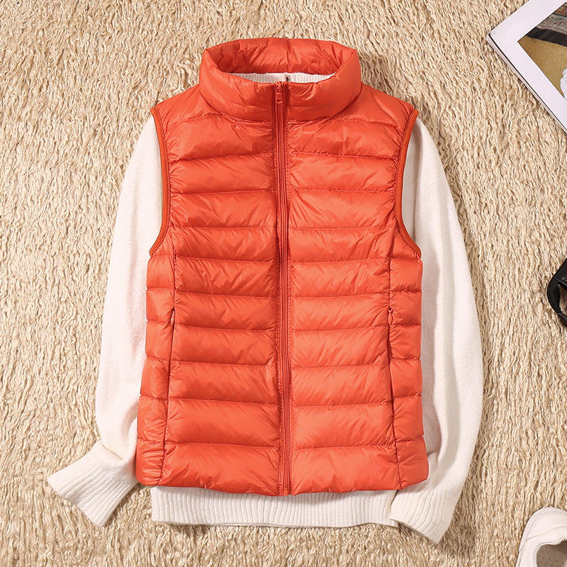Vicki® | New Winter Vest with White Duck Feathers