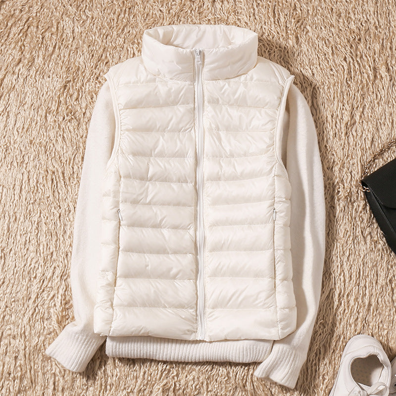 Vicki® | New Winter Vest with White Duck Feathers