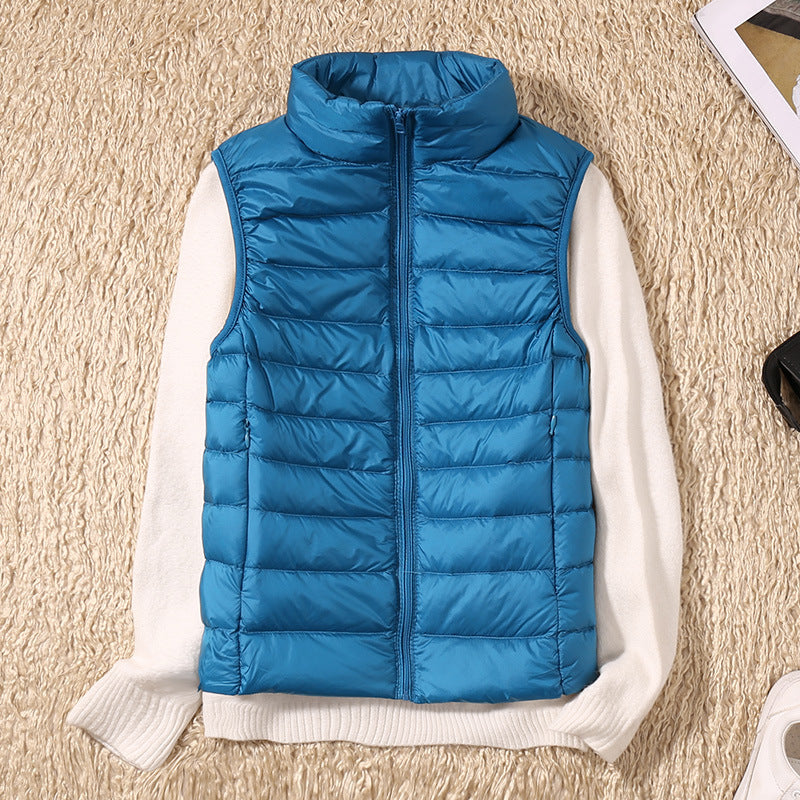 Vicki® | New Winter Vest with White Duck Feathers