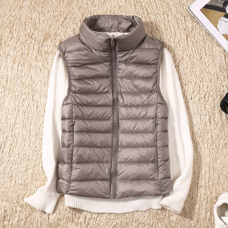 Vicki® | New Winter Vest with White Duck Feathers