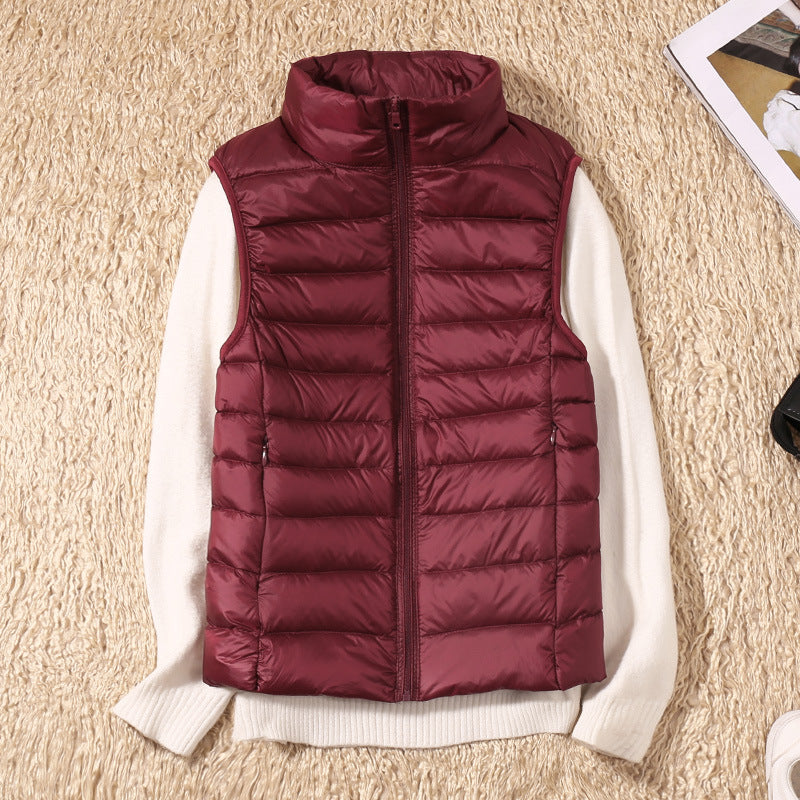 Vicki® | New Winter Vest with White Duck Feathers