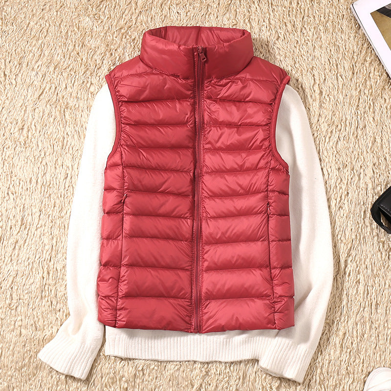 Vicki® | New Winter Vest with White Duck Feathers