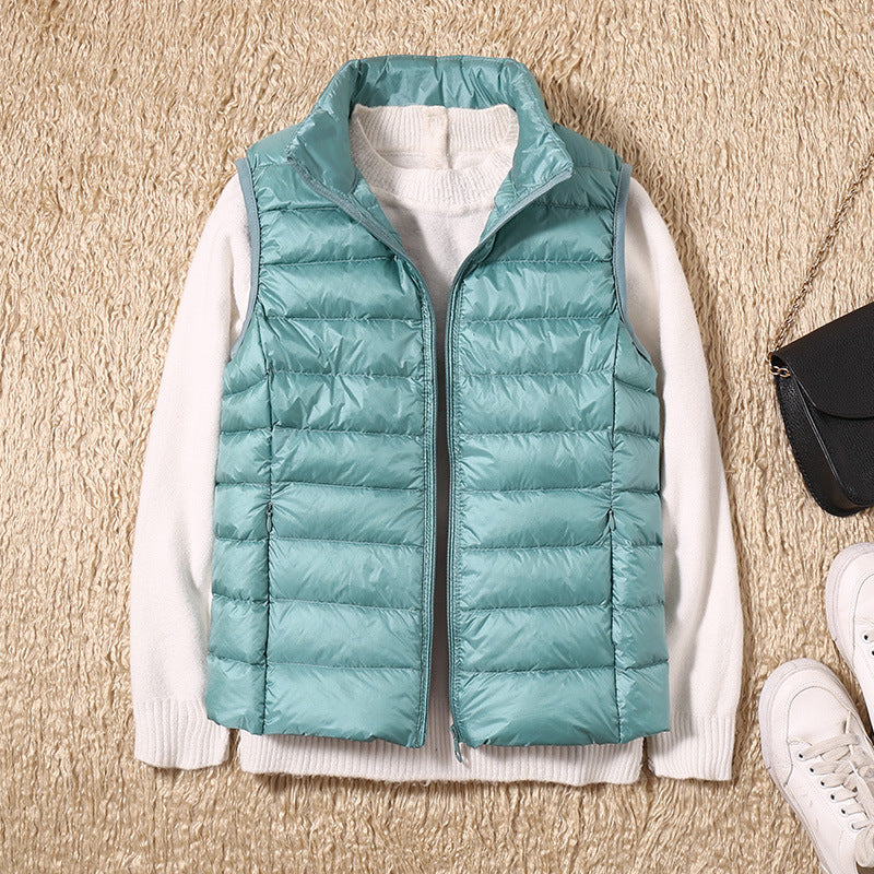 Vicki® | New Winter Vest with White Duck Feathers