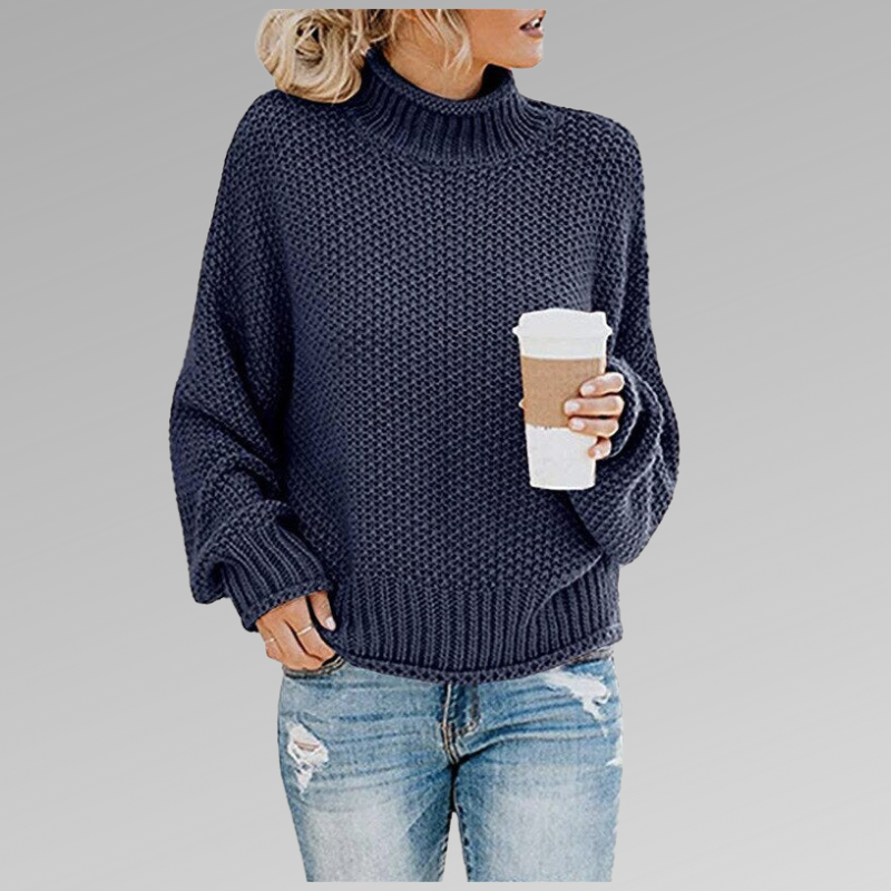 Braelyn | Pullover Sweater with High Collar