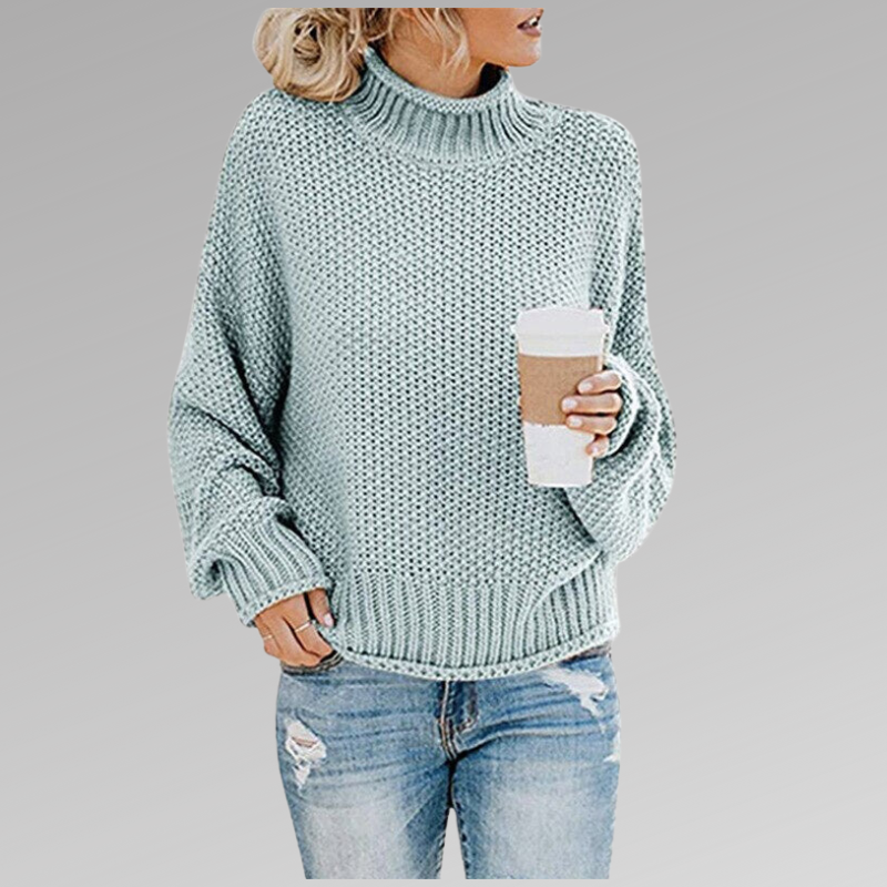 Braelyn | Pullover Sweater with High Collar