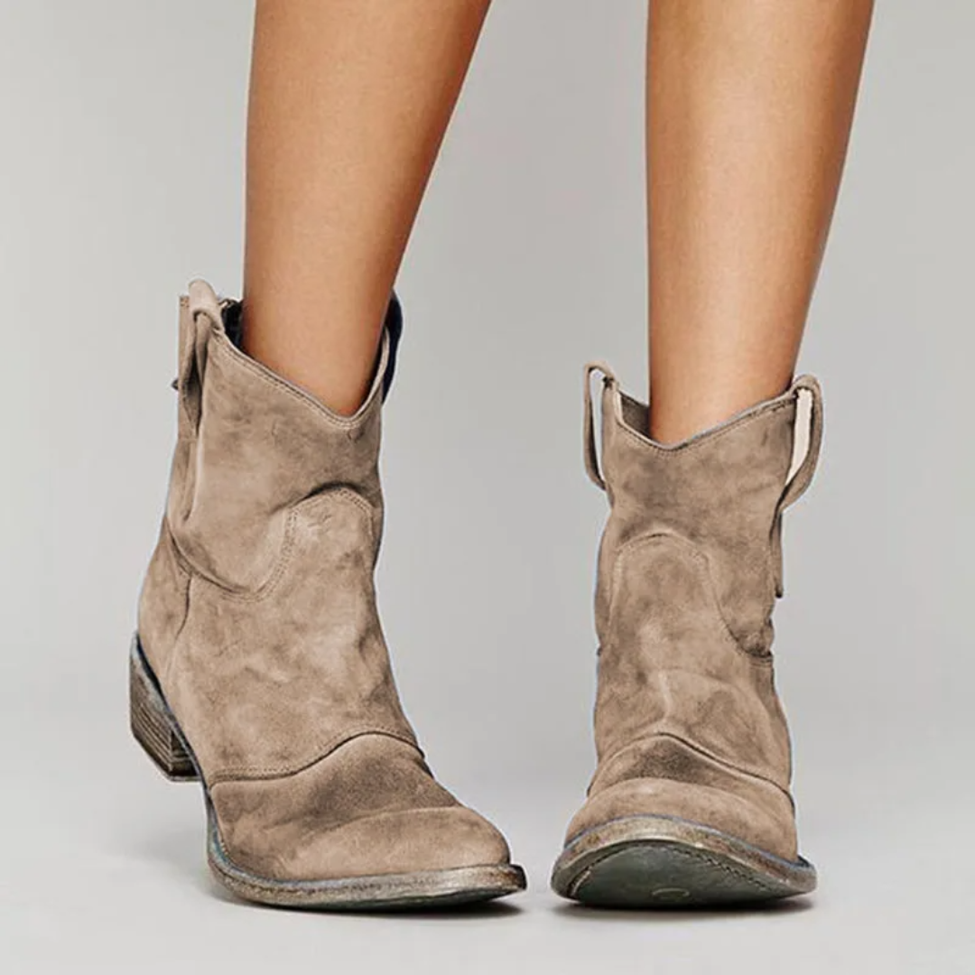 Alessia – Suede Leather Ankle Boots