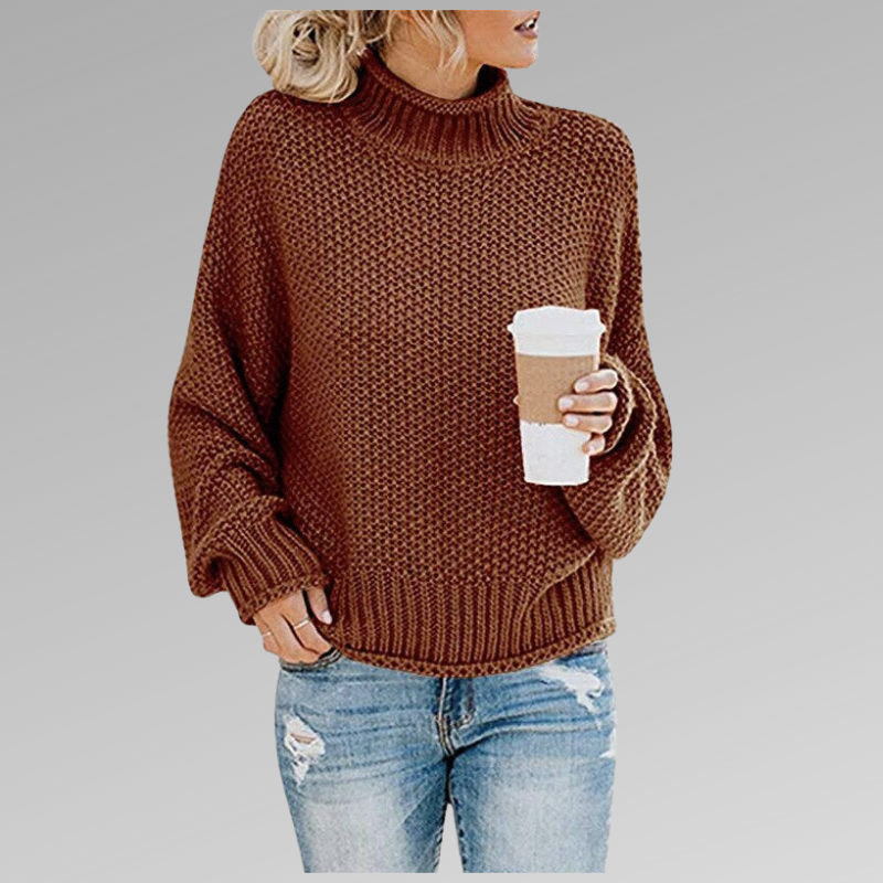 Braelyn | Pullover Sweater with High Collar