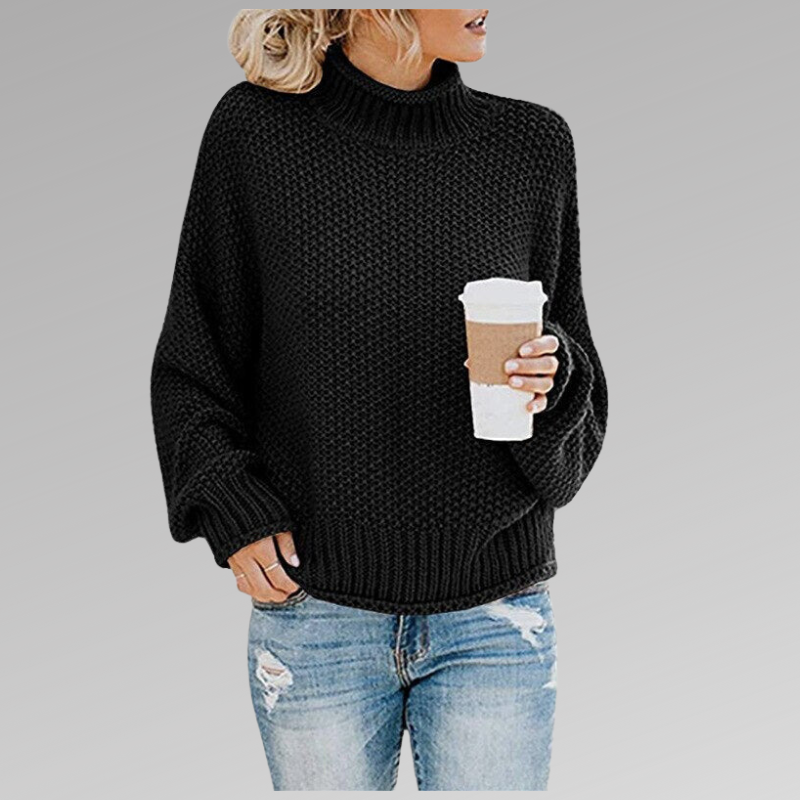 Braelyn | Pullover Sweater with High Collar