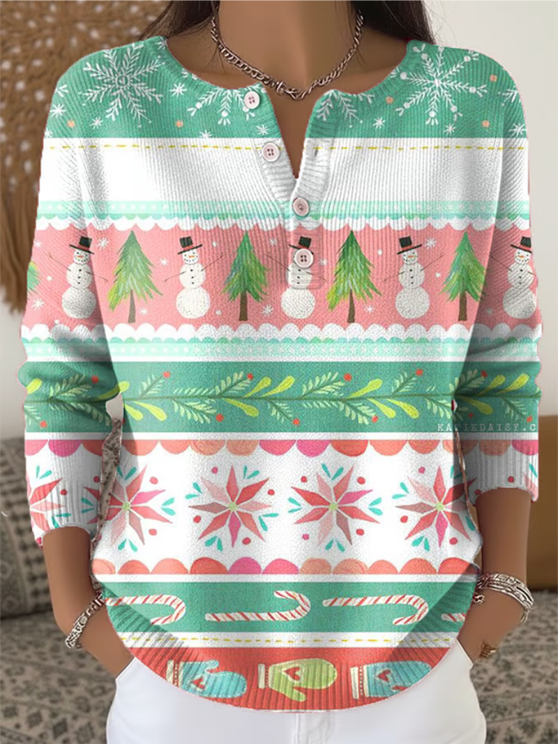 Kara | Festive Snowman Christmas Sweater