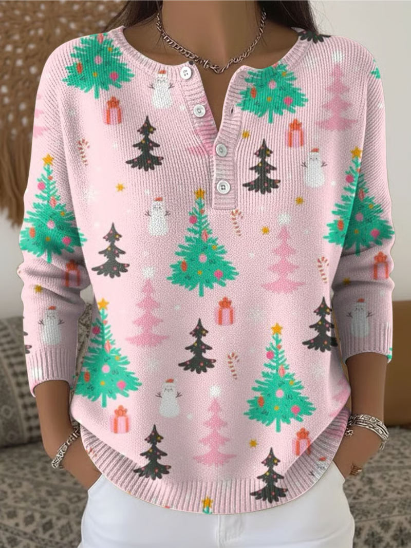 Hattie | Festive Christmas Tree Design Sweater