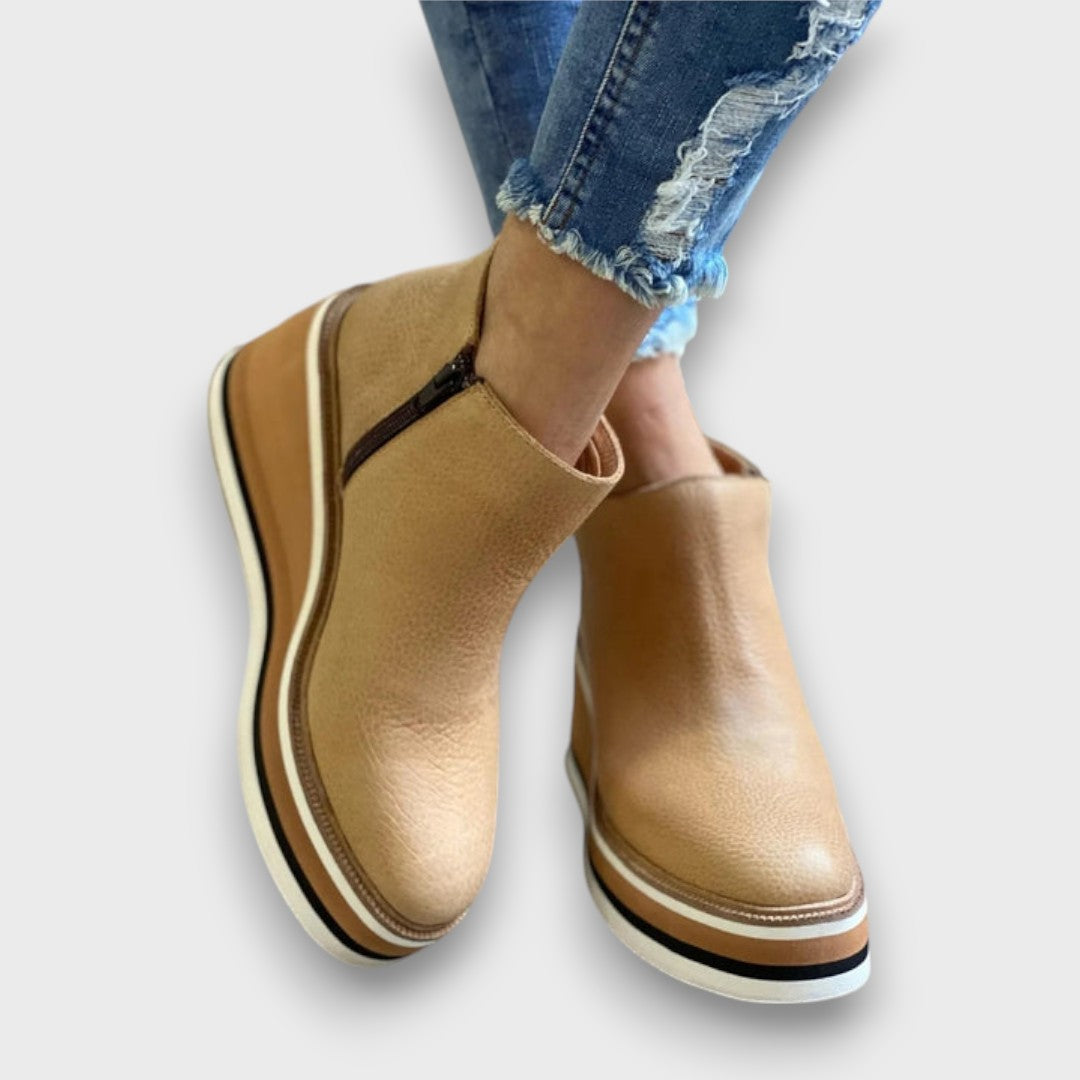 Alvaya – Everyday Stylish Wedge Ankle Boots