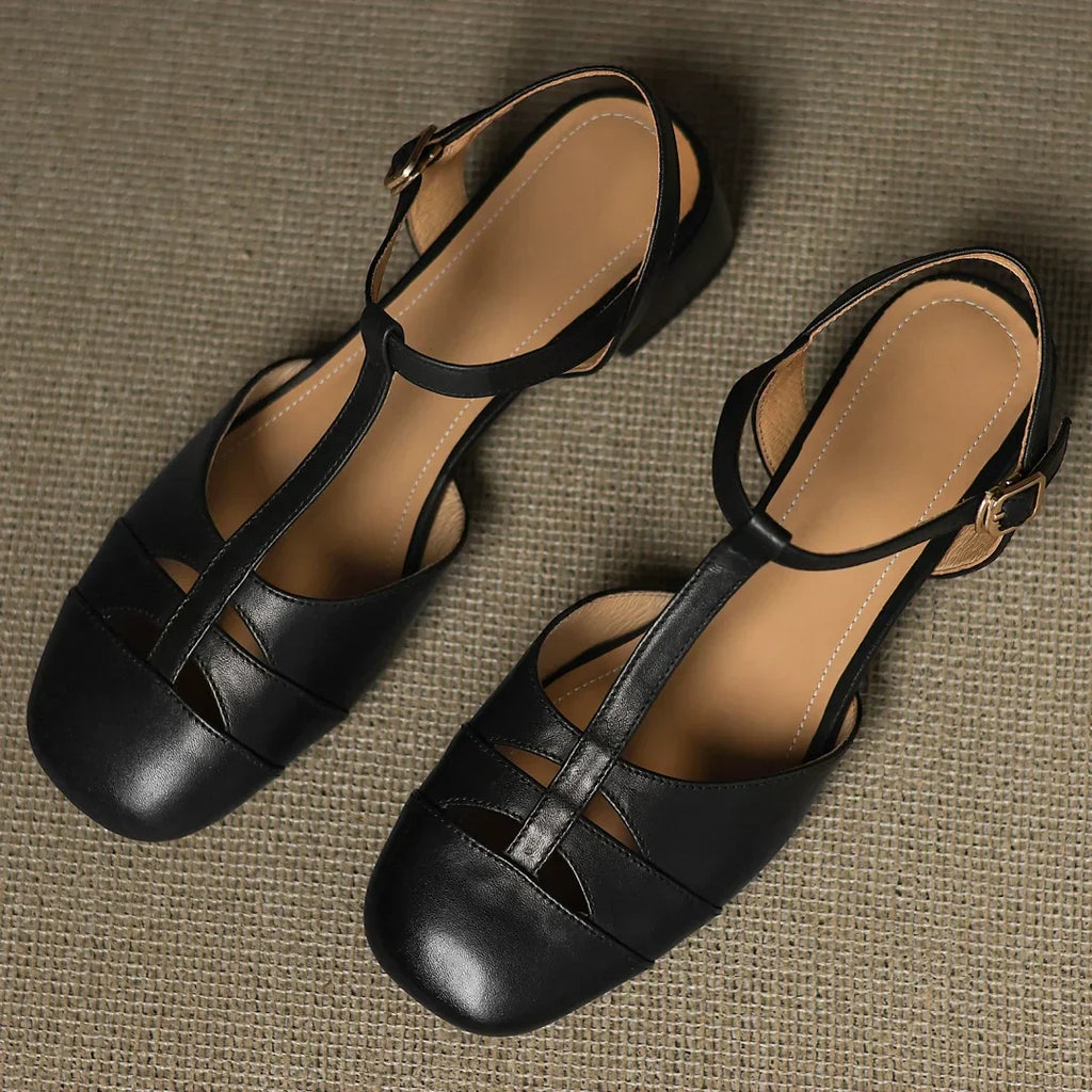 Carolyn | Woven Leather Ballet Flats