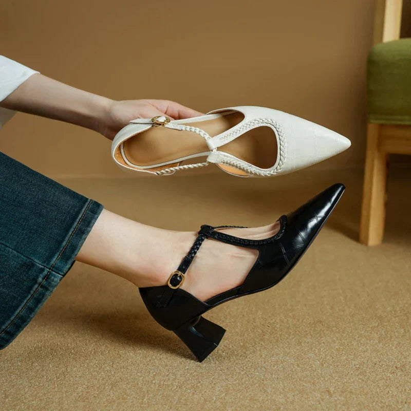 Shirley | Timeless Leather High Heels