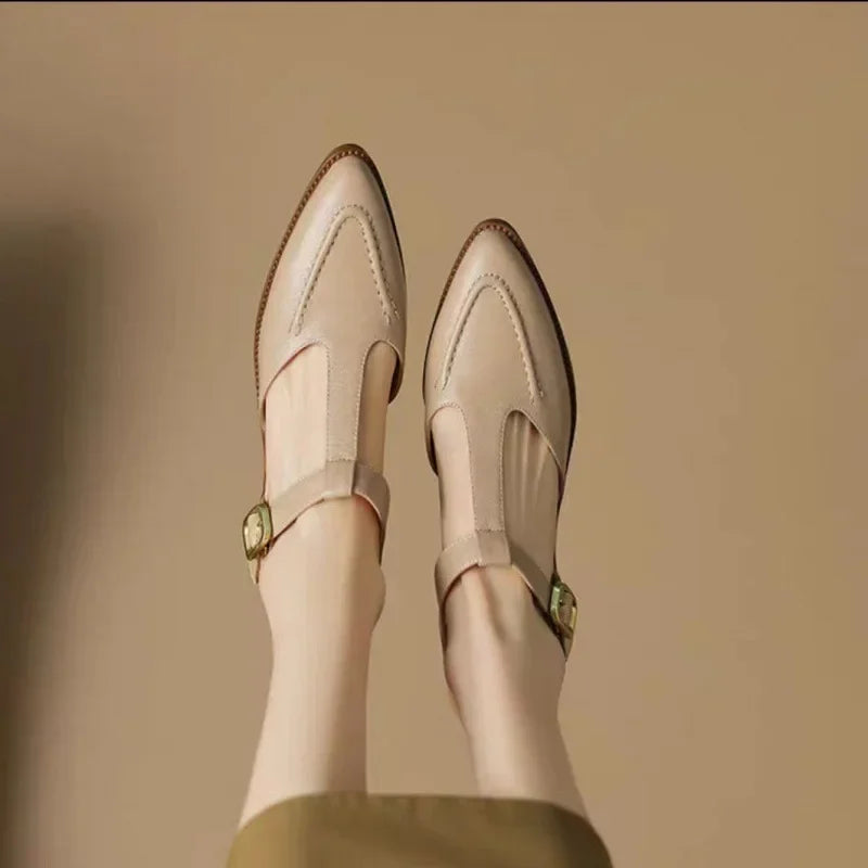 Kathleen | Timeless Buckle Leather Footwear