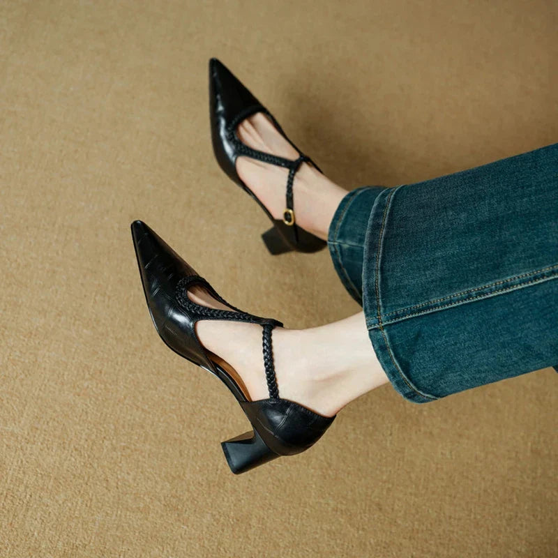 Shirley | Timeless Leather High Heels