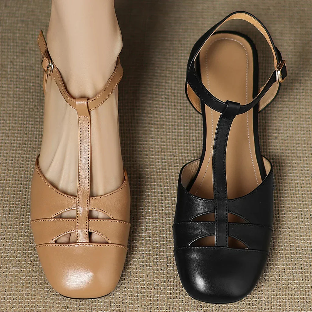 Carolyn | Woven Leather Ballet Flats