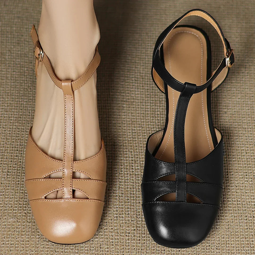 Carolyn | Woven Leather Ballet Flats