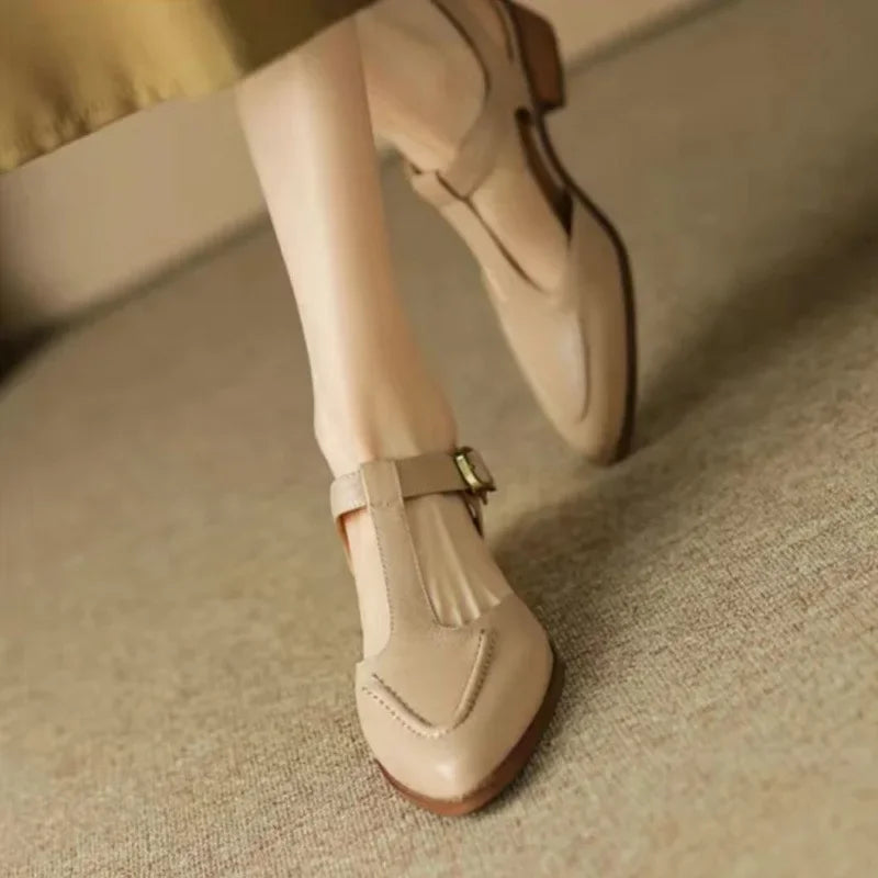 Kathleen | Timeless Buckle Leather Footwear