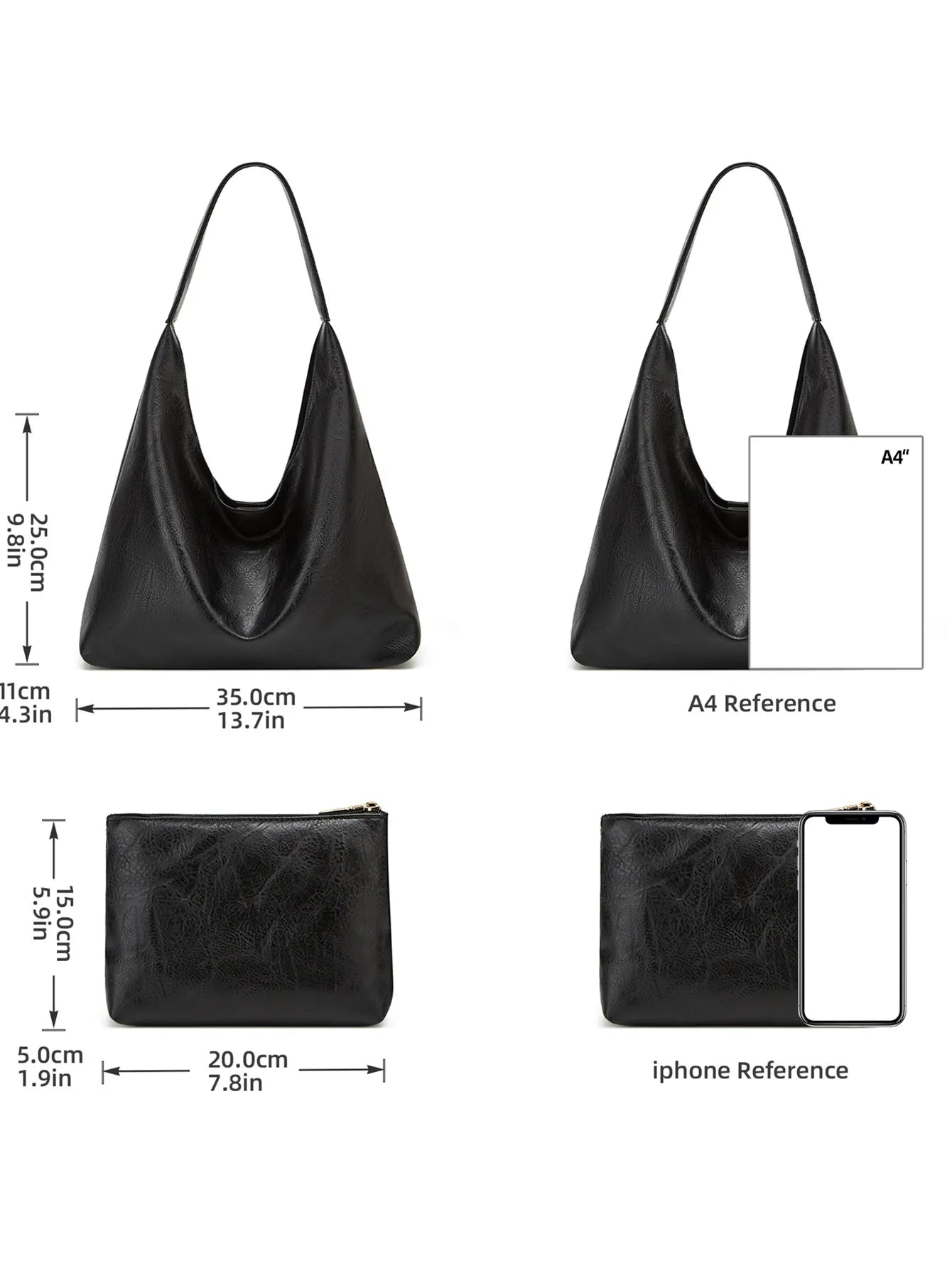 Bernadette | 2-Piece Tote Bag Set + Free Wallet