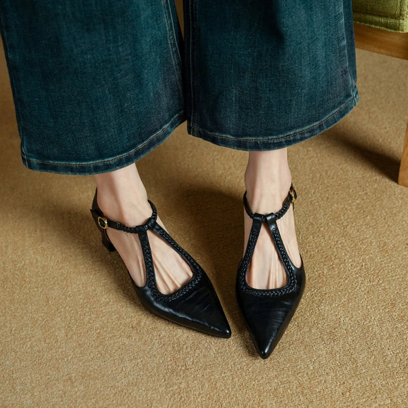 Shirley | Timeless Leather High Heels