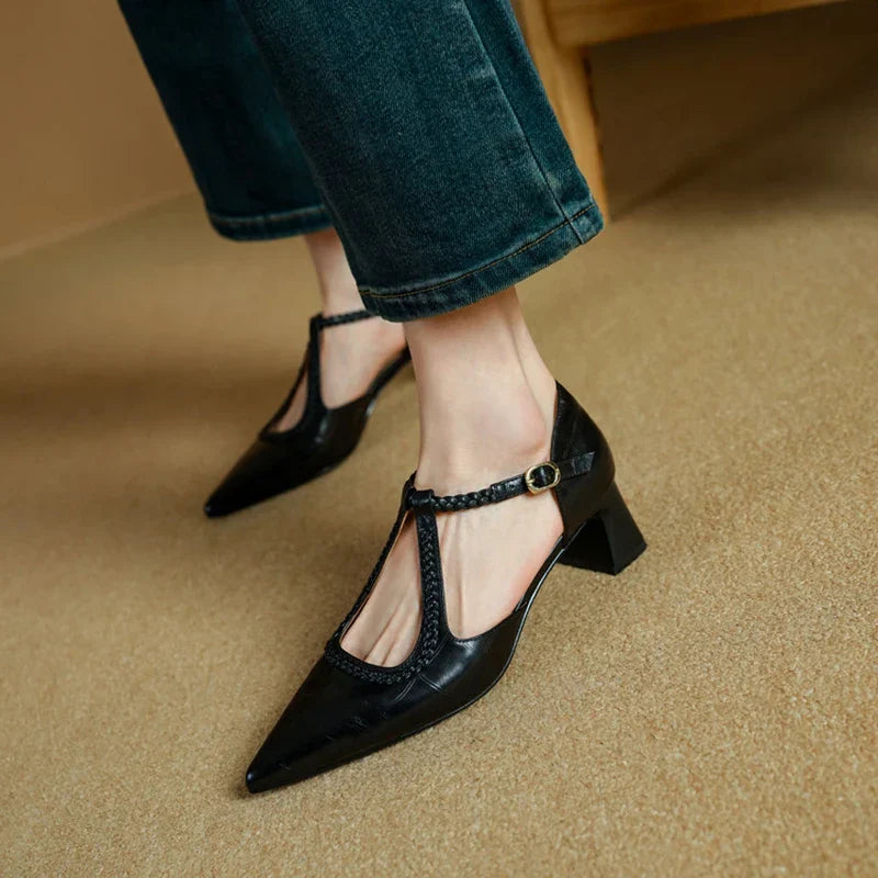 Shirley | Timeless Leather High Heels