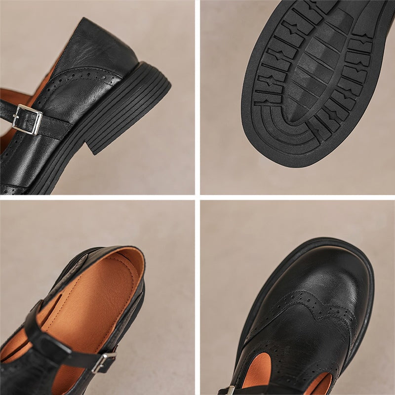 Sharon | Chic Leather Mary Janes for Everyday Elegance